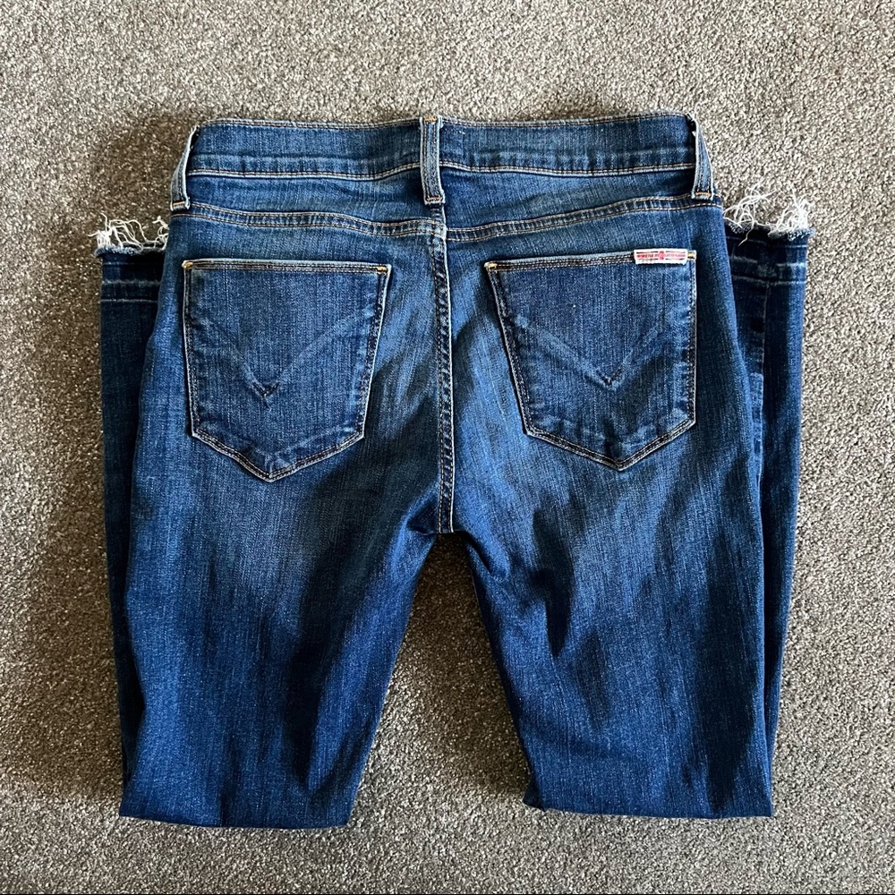 Hudson Krista Super Skinny Crop W/ Release Hem Jeans. Size 26.